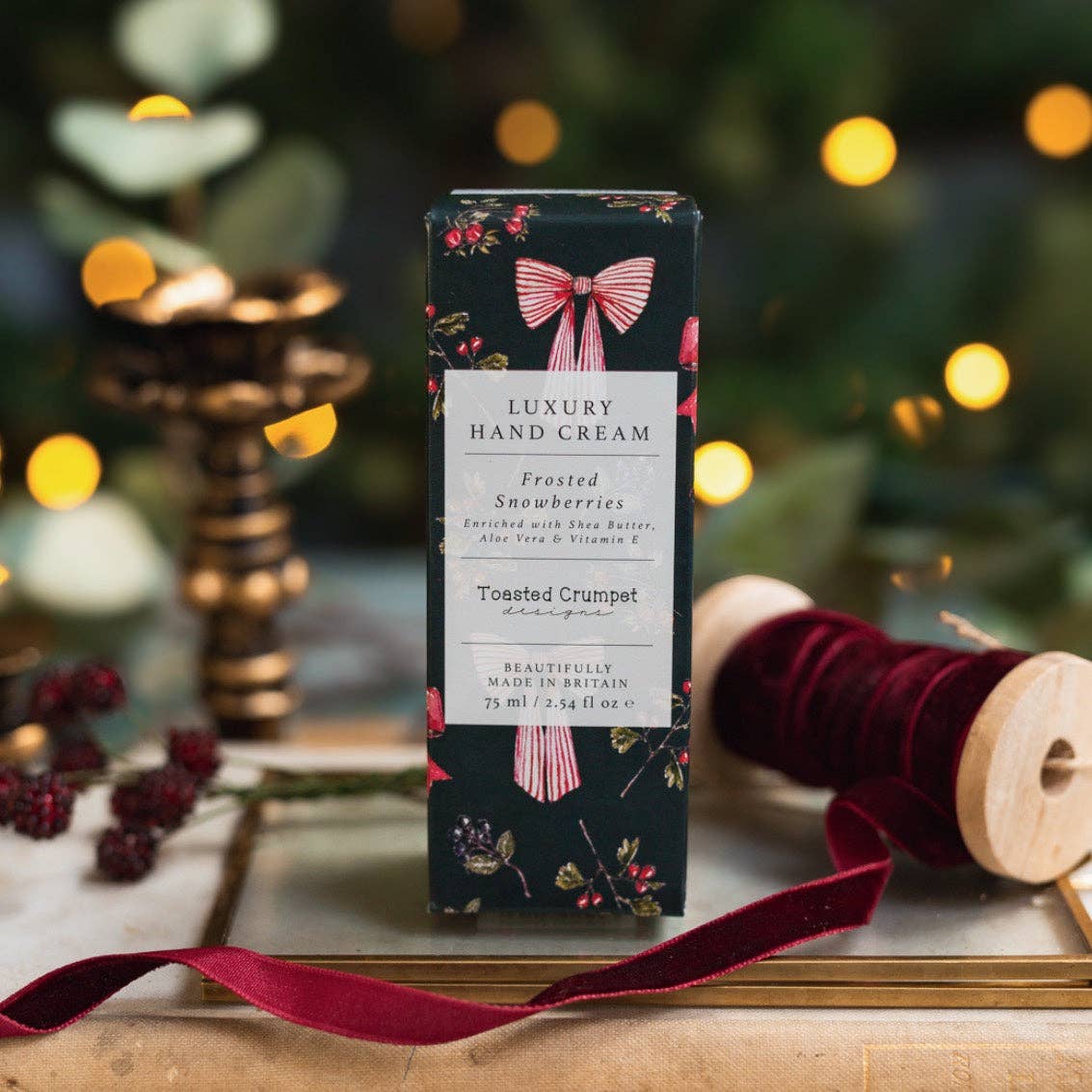 Frosted Snowberries Luxury Hand Cream (Bows & Berries)