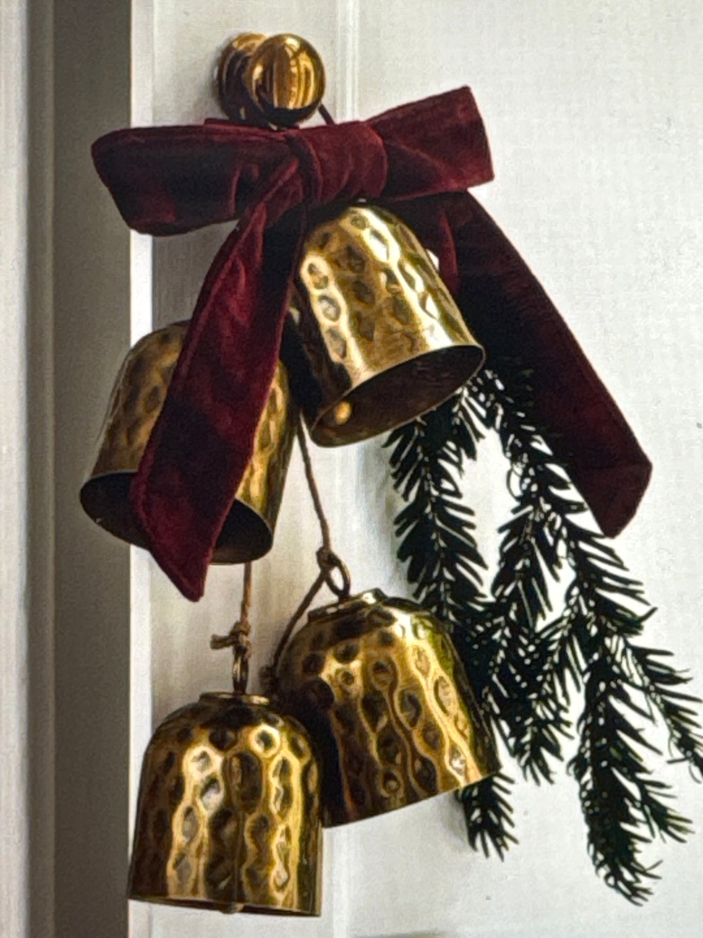 Ardington Hammered Hanging Bells Antique Brass