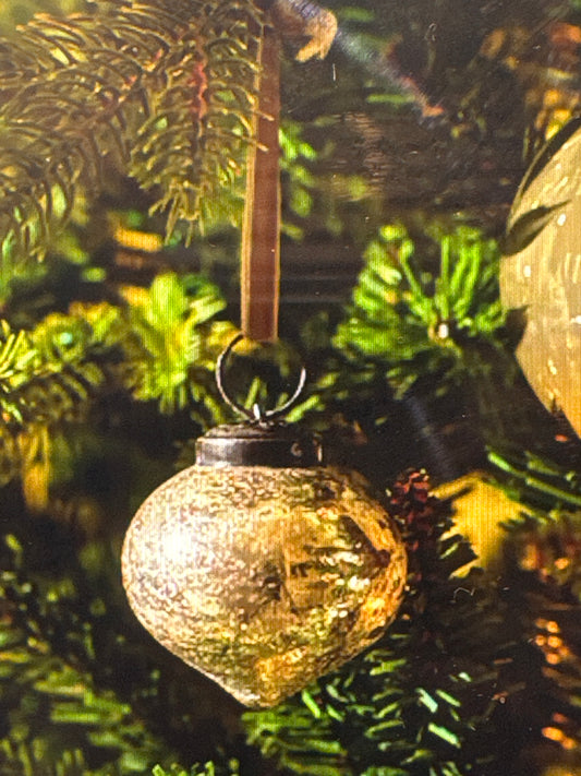 GT Oakfield Mini Baubles in Truffle 6 Pack