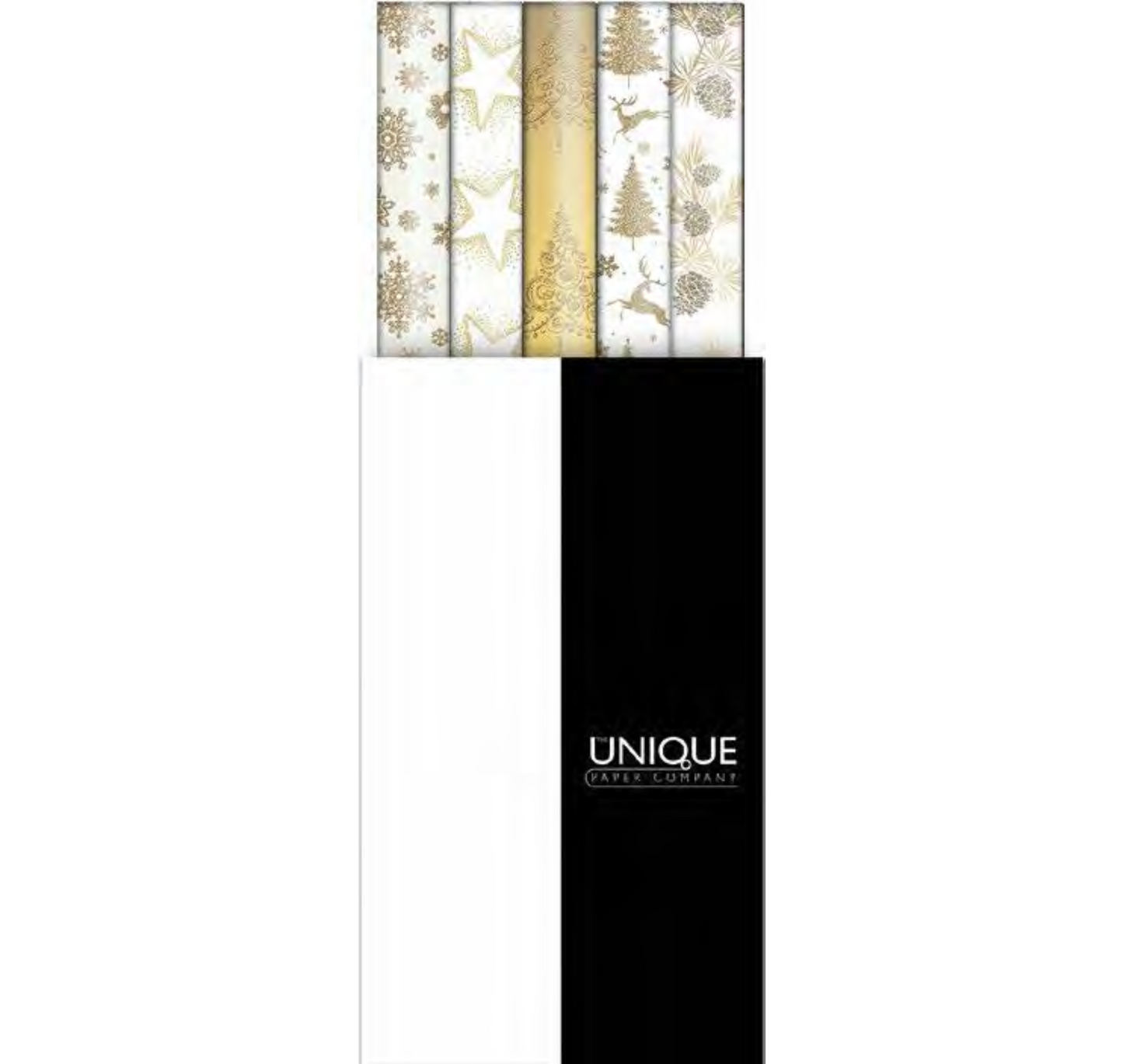 Golden Christmas Glitter wrapping paper