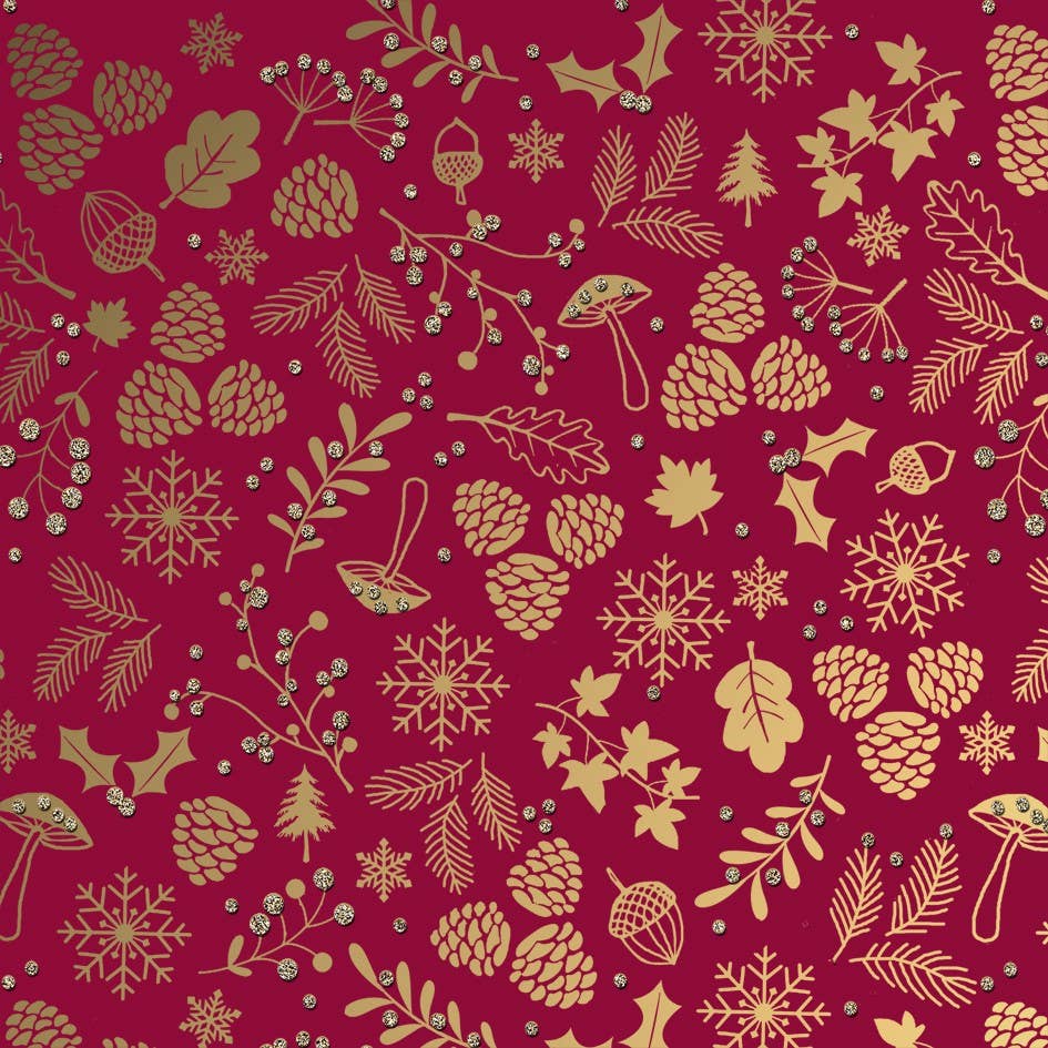Christmas Luxe Berry Eco FSC™ Roll Wrapping paper (42)