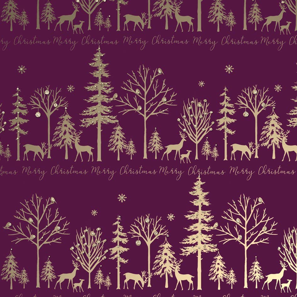 Christmas Luxe Berry Eco FSC™ Roll Wrapping paper (42)