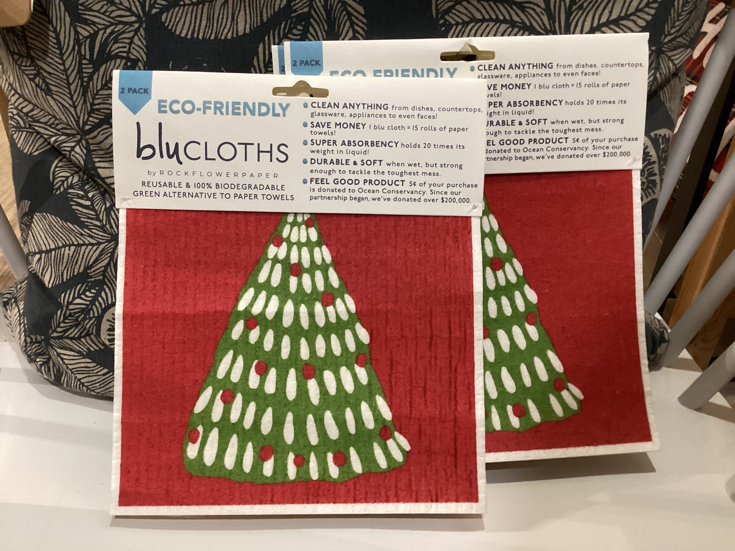 FILIGREE blu Cloths Reusable Sponge-Cloth, Set of 2