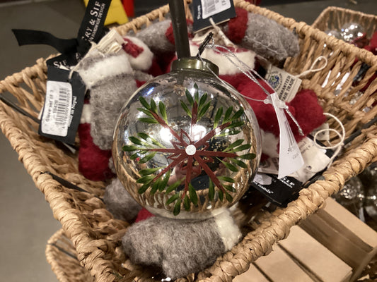 Bauble-Painted Snowflake S