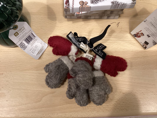 Christmas-Felt Hanging Gloves/Set of 3