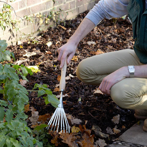 RHS Stainless Mid Handled Shrub Rake