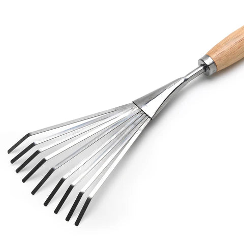 RHS Stainless Mid Handled Shrub Rake