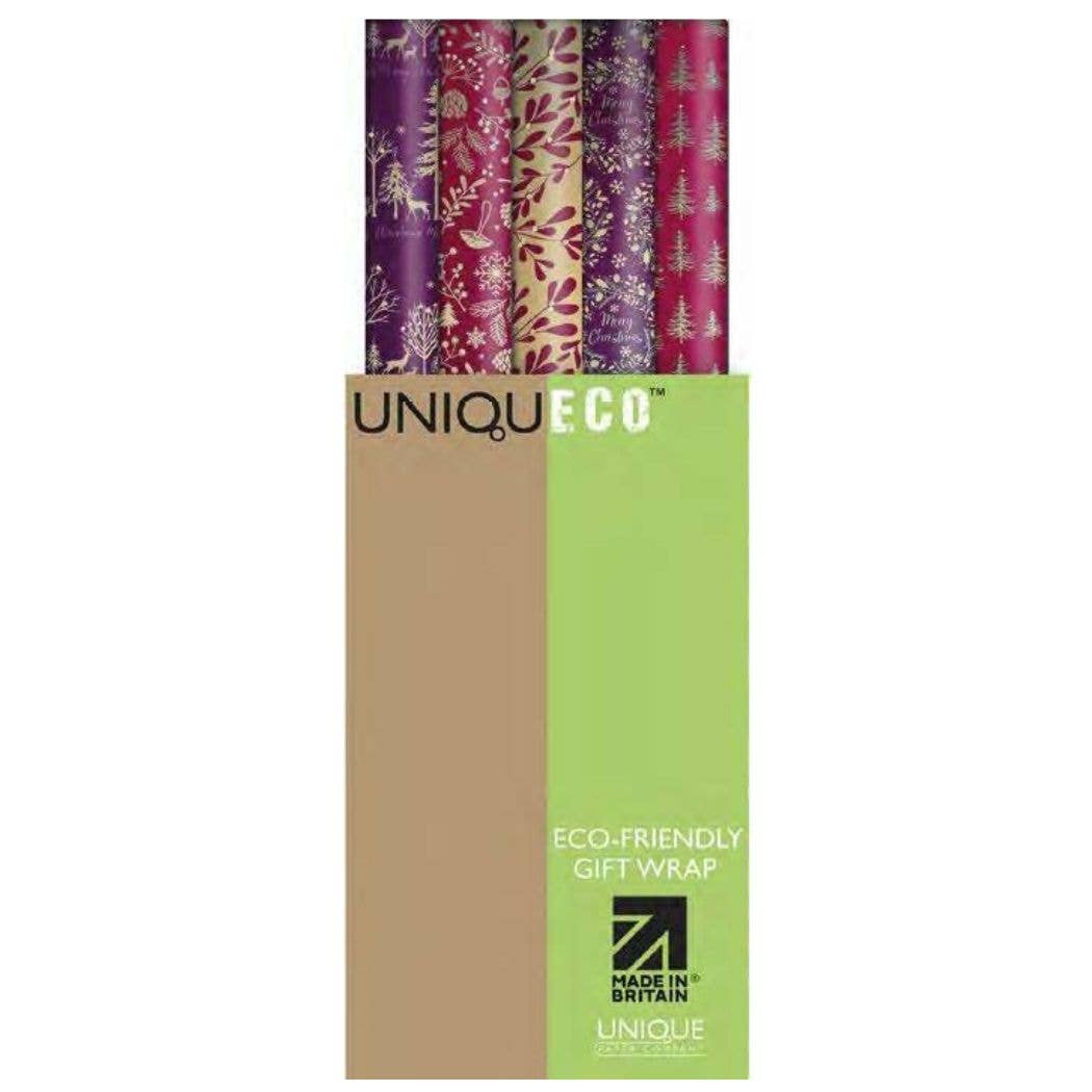 Christmas Luxe Berry Eco FSC™ Roll Wrapping paper (42)