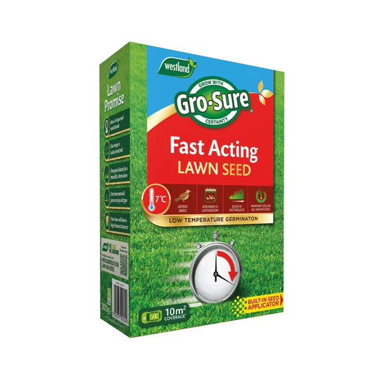 Gro-Sure Fast Acting Lawn Seed 10m2 Box
