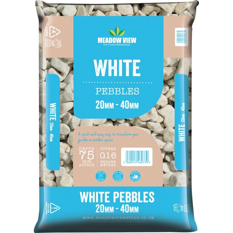 WHITE PEBBLES  20-40