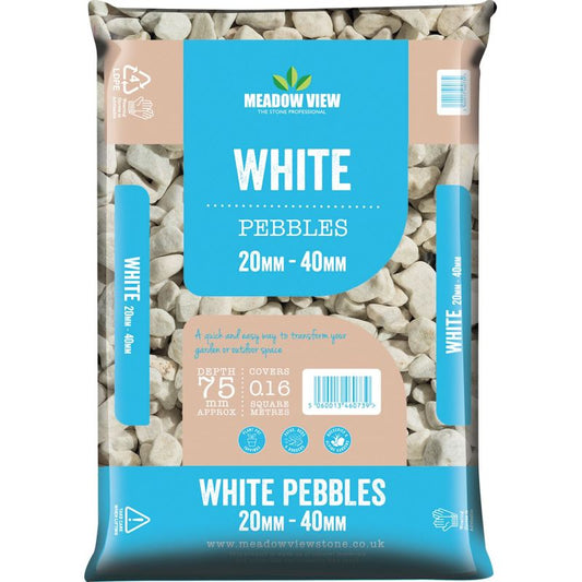 WHITE PEBBLES  20-40