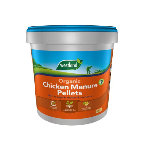 Organic Chicken Manure Pellets 8kg Tub