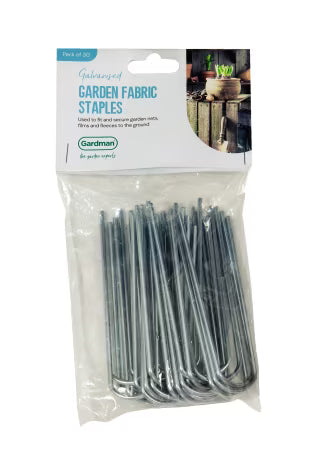 GM Garden Fabric Staples 30pk