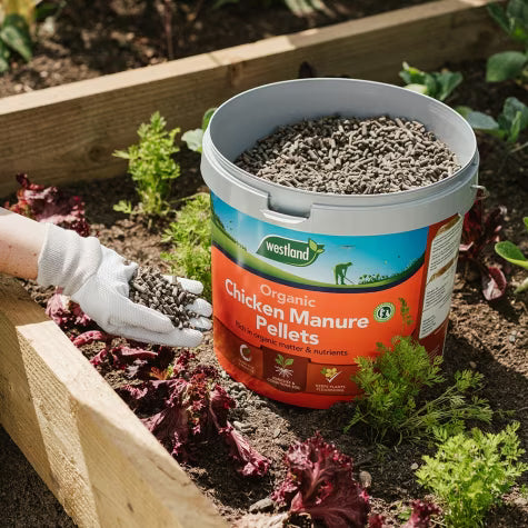 Organic Chicken Manure Pellets 8kg Tub