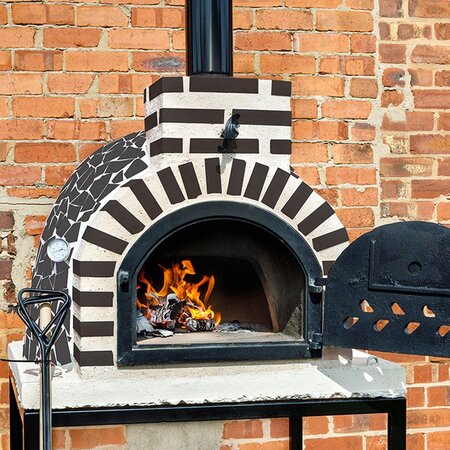Fuego Black Mosaic 80 – Hand-Made Outdoor Oven - image 1