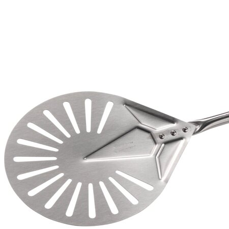 Fuego Gi Metal Azzurra Stainless Steel Small Perforated Pizza Peel 120cm