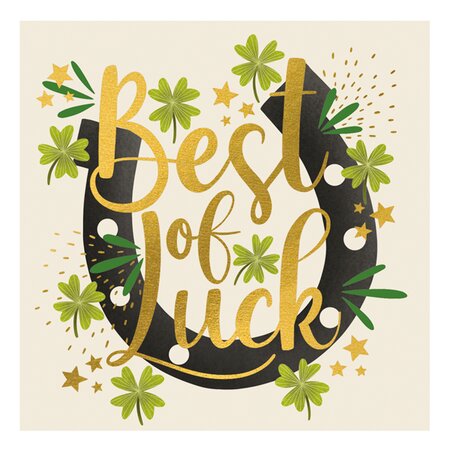 Good Luck Horseshoe Card