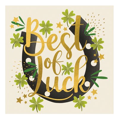 Good Luck Horseshoe Card