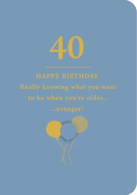 Happy Birthday 40 Card