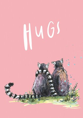 Hugs Lemurs Card