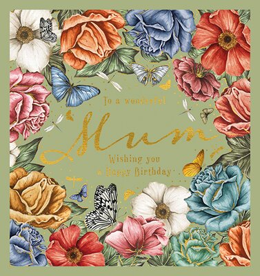 Mum Decadence Floral Card
