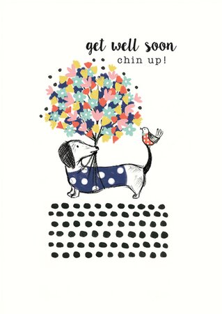 Chin Up Frank a Bouquet Card