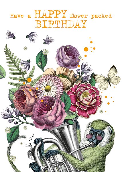 Flower Packed Birthday Card - Rutland Garden Village, Oakham, Rutland