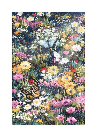 Butterflies & Flowers Card