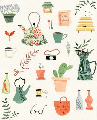 Tea Pots & Plant Pots Card