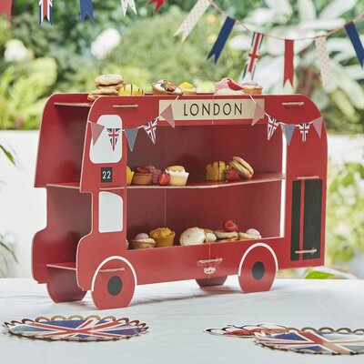 Red London Bus Treat Stand - Queen Jubilee - image 4