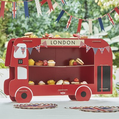 Red London Bus Treat Stand - Queen Jubilee - image 2