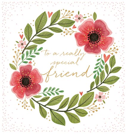 Special Friend Floral Card