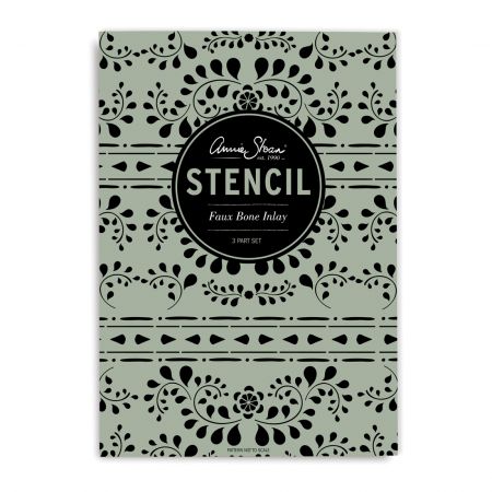 Stencil A3 Design Faux Bone Inlay - image 1