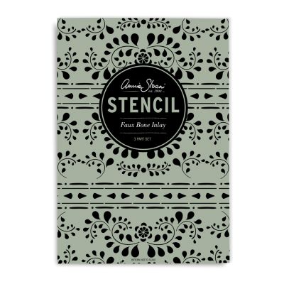 Stencil A3 Design Faux Bone Inlay - image 2