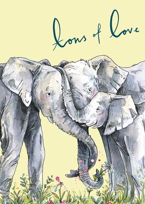 Tons Of Love Elephants Card