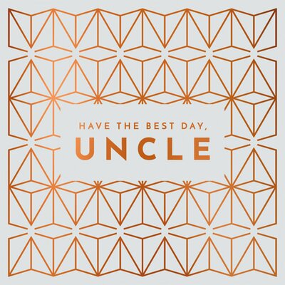 Uncle Geometric Card