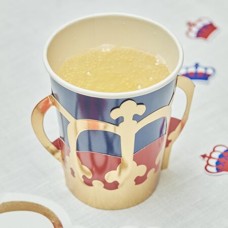Union Jack Jubilee Party Paper Cups - Pack of 8 - image 2