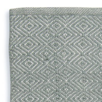 Weaver Green Diamond Rug - Dove Grey (110x60cm) - image 1