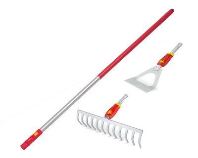 Mc® 30Cm Soil Rake Drm30, Dutch Hoe Dhm & 142Cm Handle Zmi15